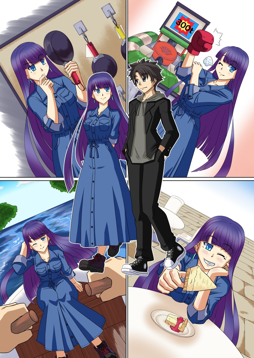 fujimaru ritsuka and martha (fate and 1 more) drawn by rofu_get
