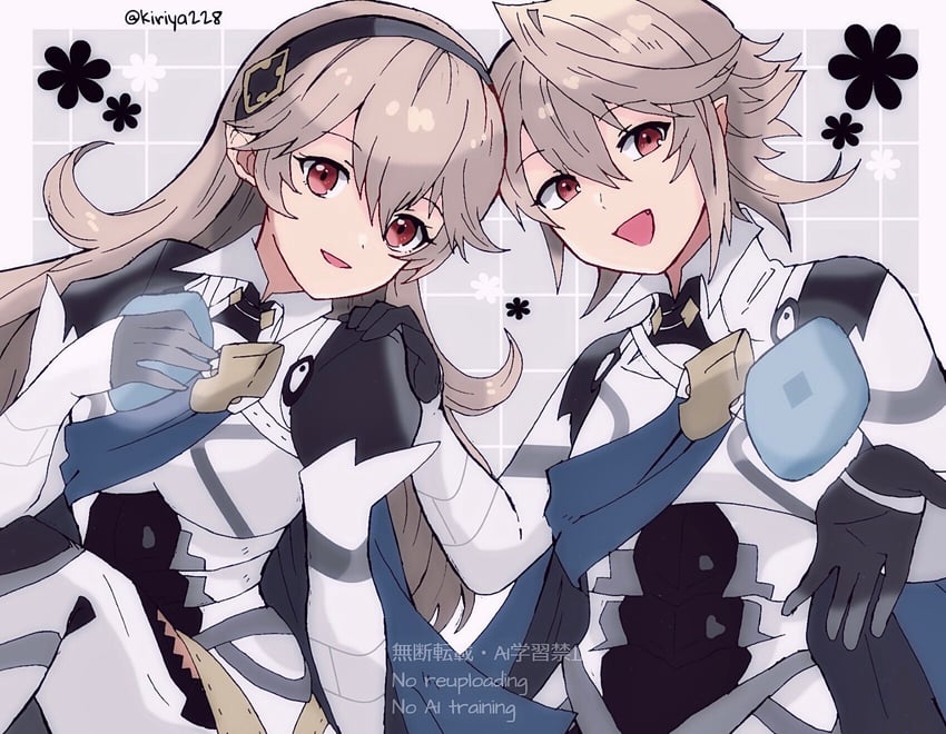 female corrin and male corrin (fire emblem and 1 more) drawn by kiriya_(552260)