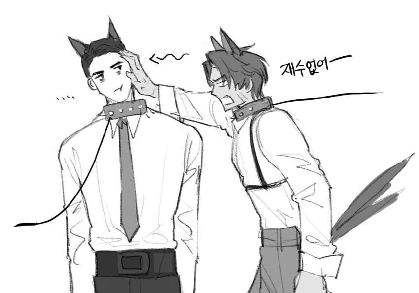 heathcliff and meursault (project moon and 1 more) drawn by chanil_(muexlku)