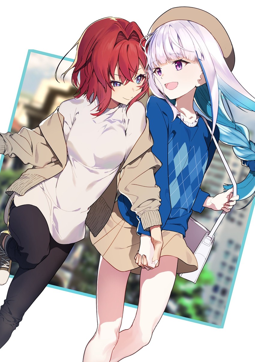 lize helesta and ange katrina (nijisanji) drawn by tadano_souko