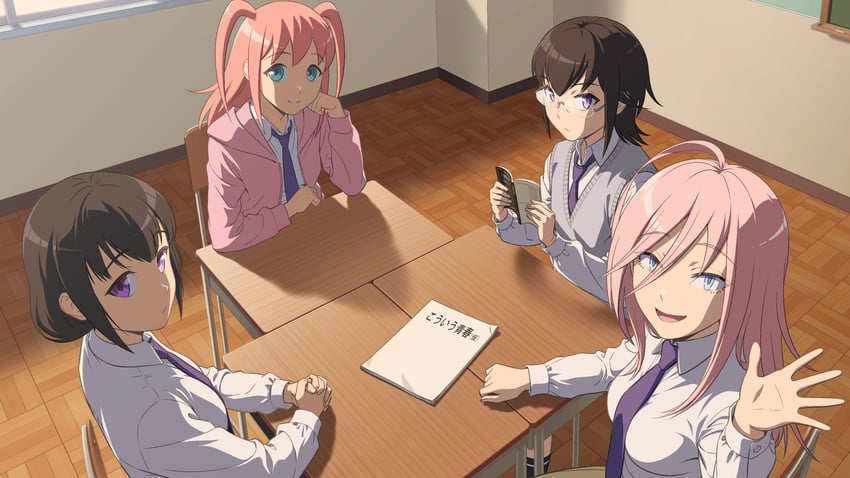 tamura yuri, katou asuka, nemoto hina, and komiyama kotomi (watashi ga motenai no wa dou kangaetemo omaera ga warui!) drawn by ichikawa_masahiro