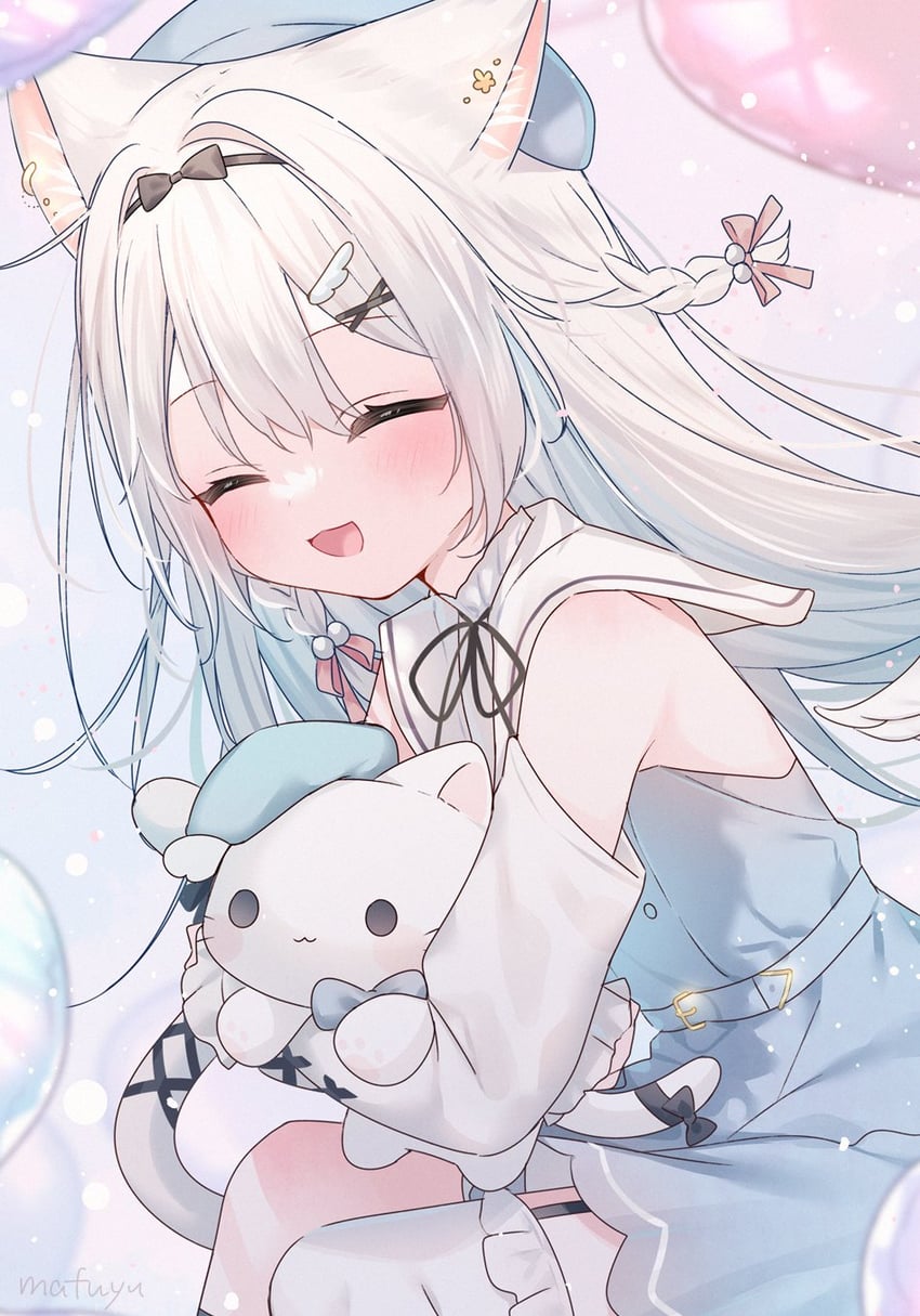 sorashi purumu (indie virtual youtuber) drawn by mafuyu_(chibi21)