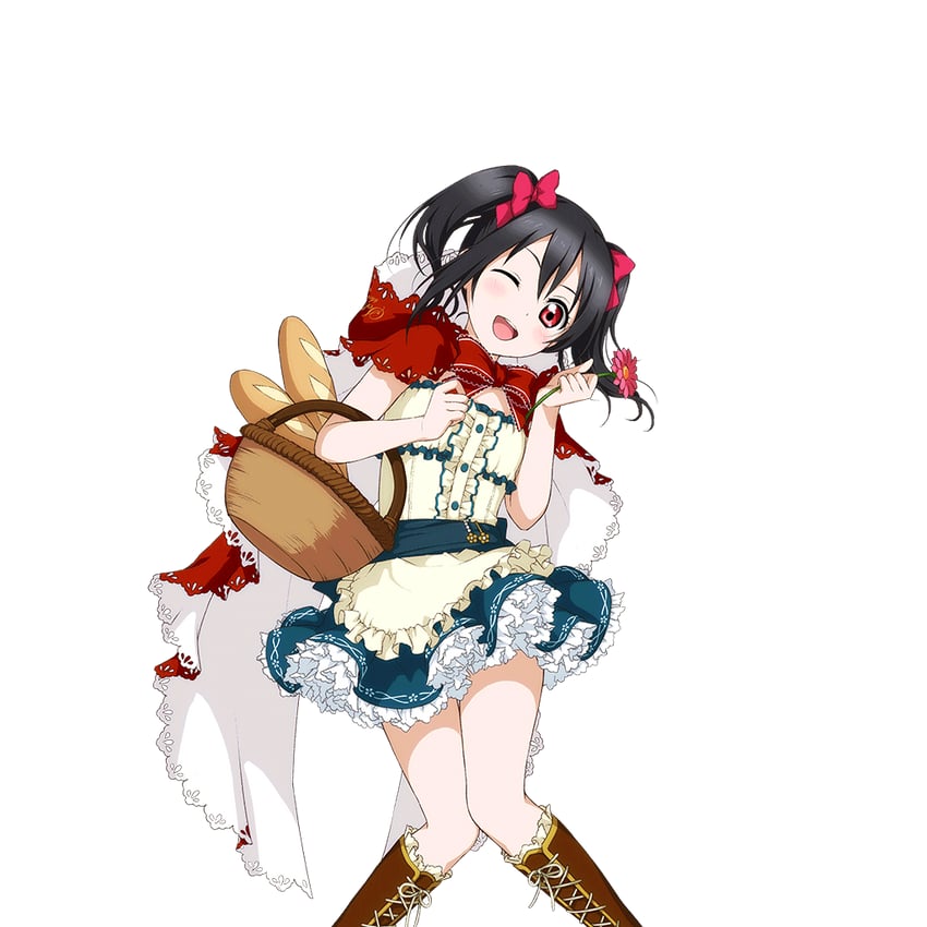 yazawa nico and little red riding hood (love live! and 2 more)