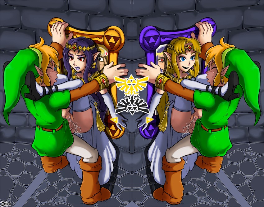 link, princess zelda, and princess hilda (the legend of zelda and 1 more)