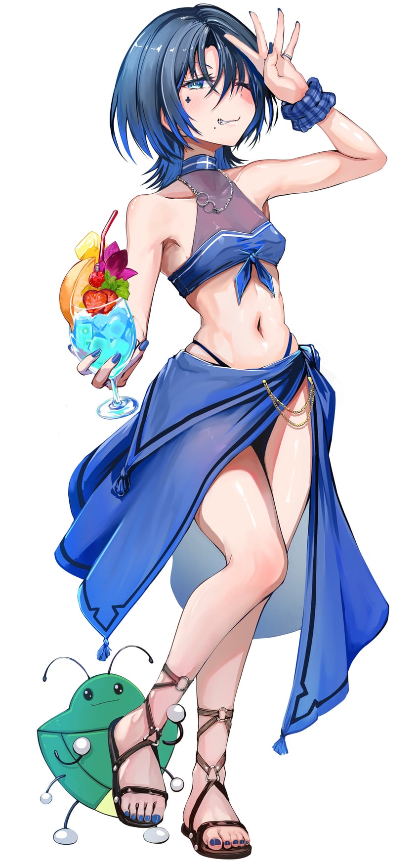 hiodoshi ao (hololive and 1 more) drawn by kajimakoto