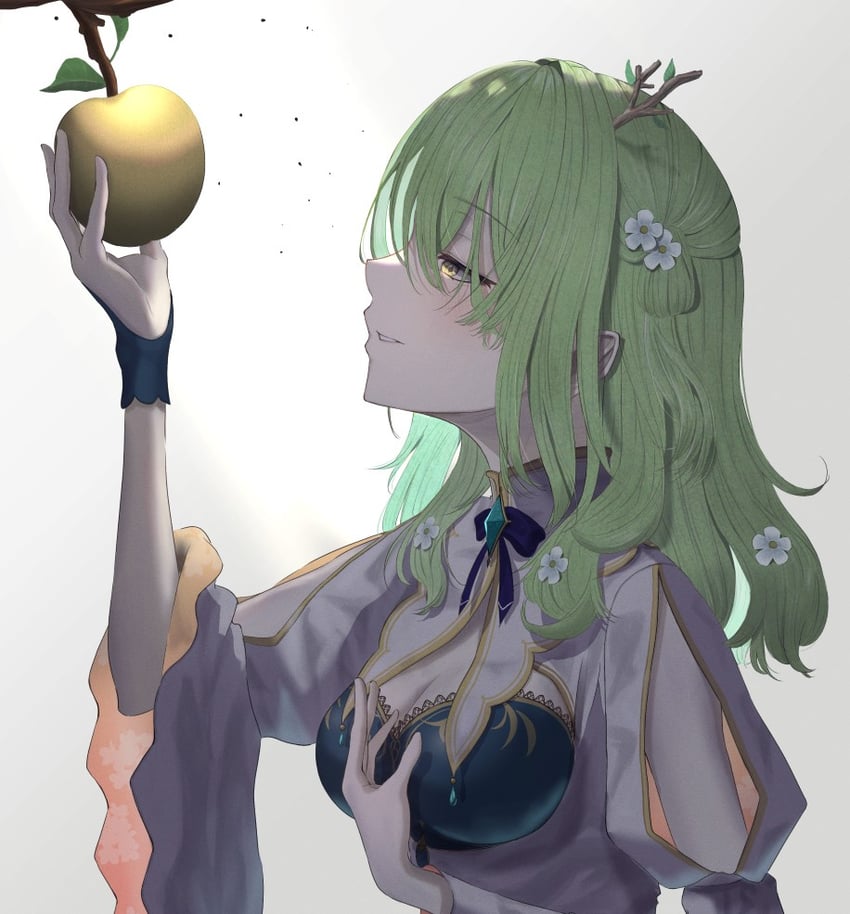 ceres fauna (hololive and 1 more) drawn by saku_towa_saki