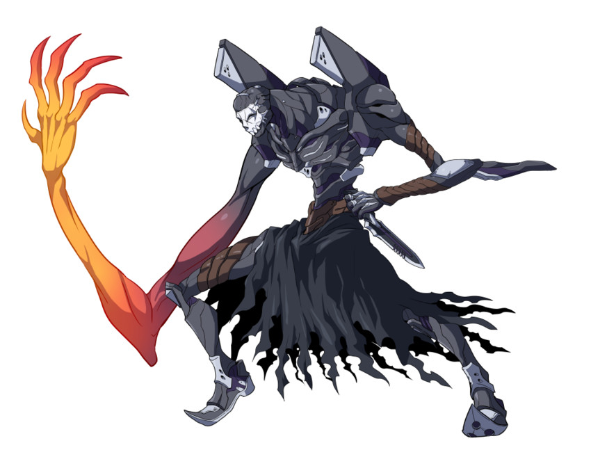 hassan of the cursed arm and eva 00 (fate and 2 more) drawn by matsumoto_tomoyohi