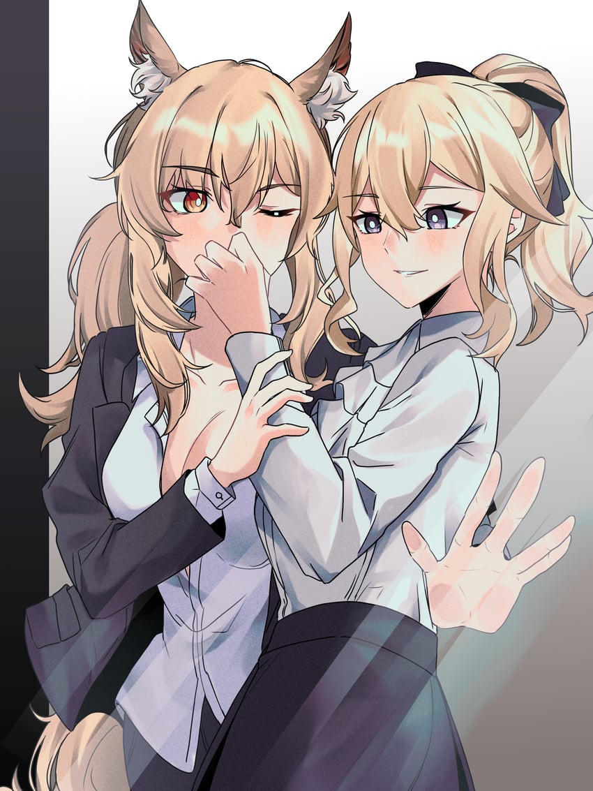 jean and nearl (genshin impact and 1 more) drawn by pokarii_zuu