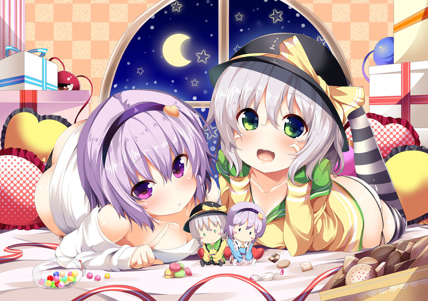 komeiji koishi and komeiji satori (touhou) drawn by masa_(miyabitei)