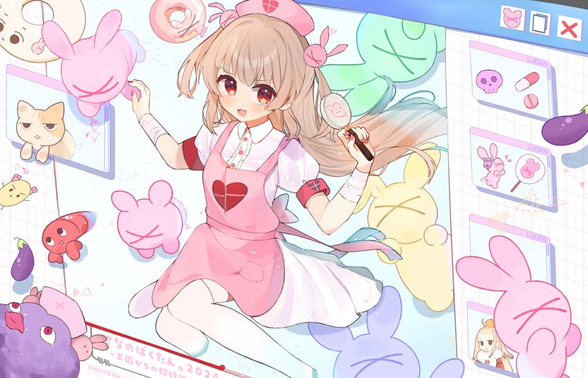 natori sana, saana-kun, and saigou r irori (sana channel) drawn by shishiodoshi