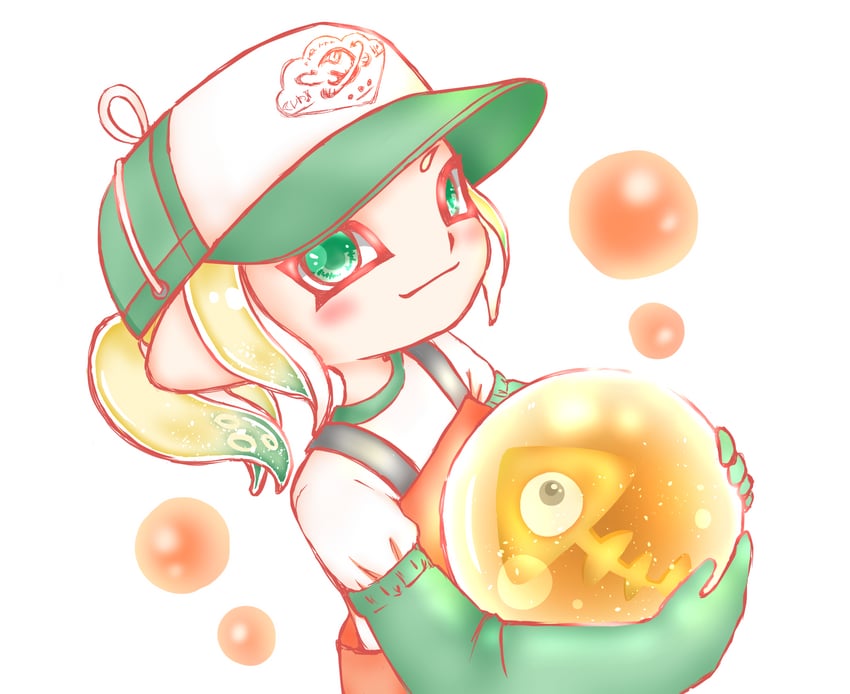 octoling player character and octoling girl (splatoon) drawn by bleochrsym-tsuqmo