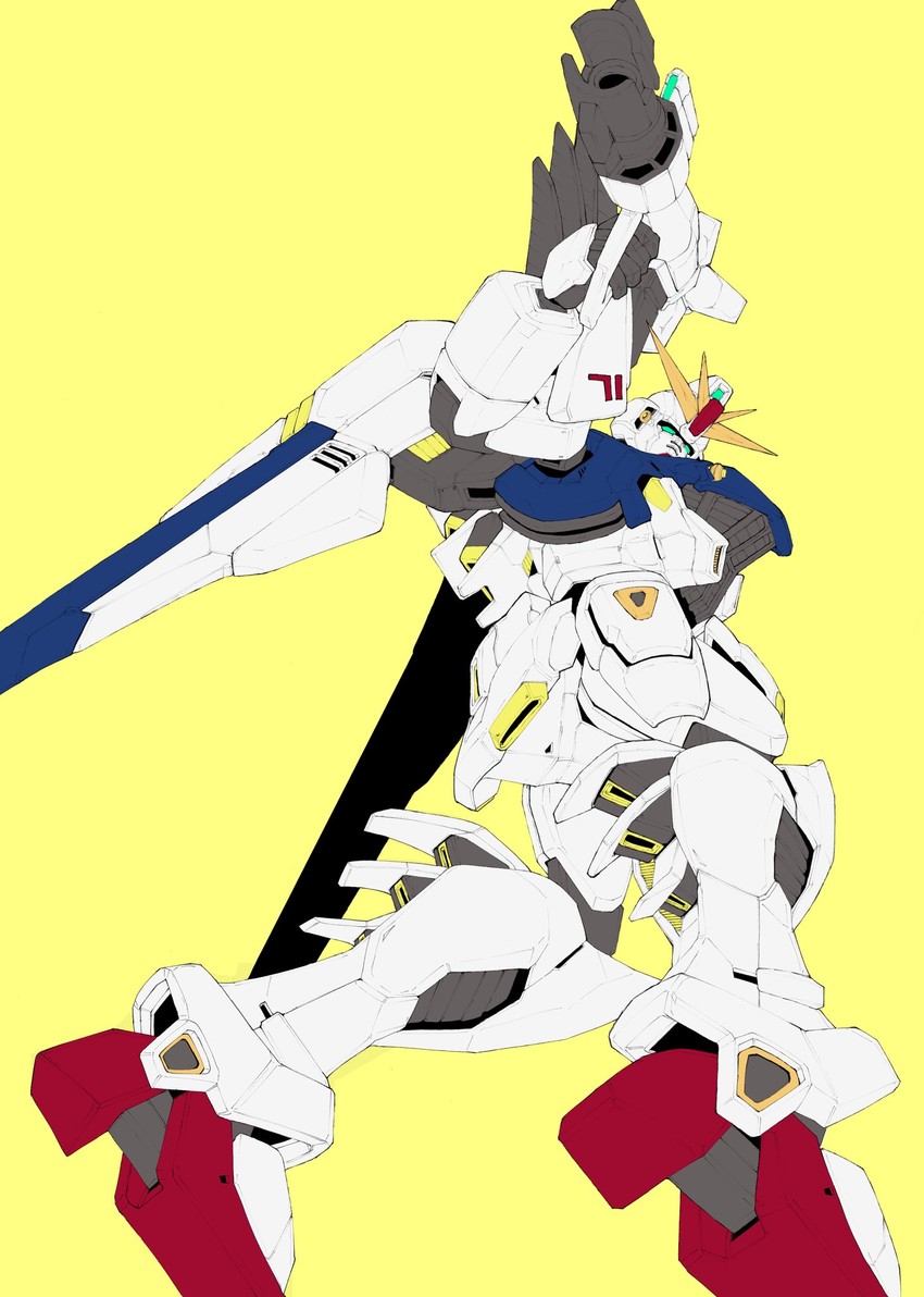 f91 gundam (gundam and 1 more) drawn by kuroiwa_cookie