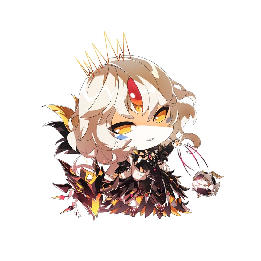 eve, remy, moby, and code: antithese (elsword) drawn by mulook