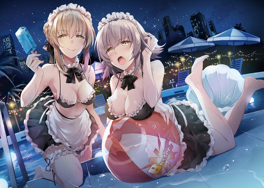 artoria pendragon, jeanne d'arc alter, and saber alter (fate and 1 more) drawn by hirai_yuzuki