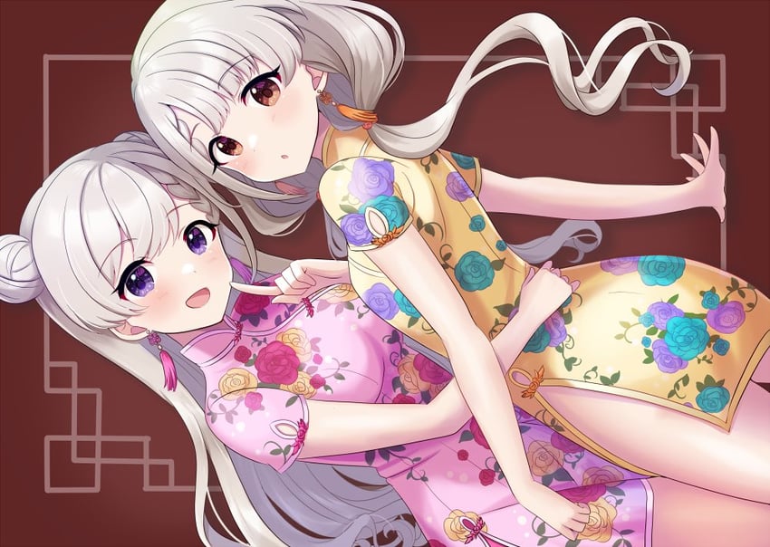 hisakawa hayate and hisakawa nagi (idolmaster and 2 more) drawn by sakura_ran