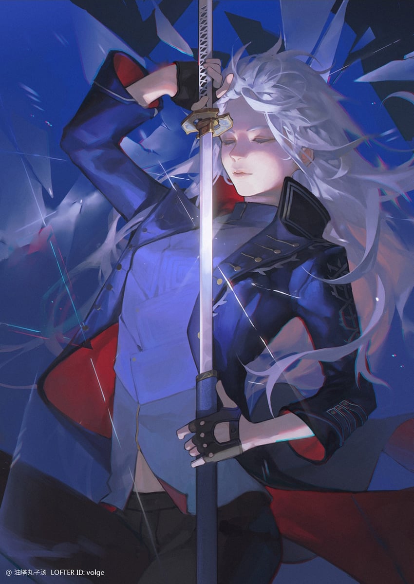 vergil (devil may cry and 1 more) drawn by evanolge