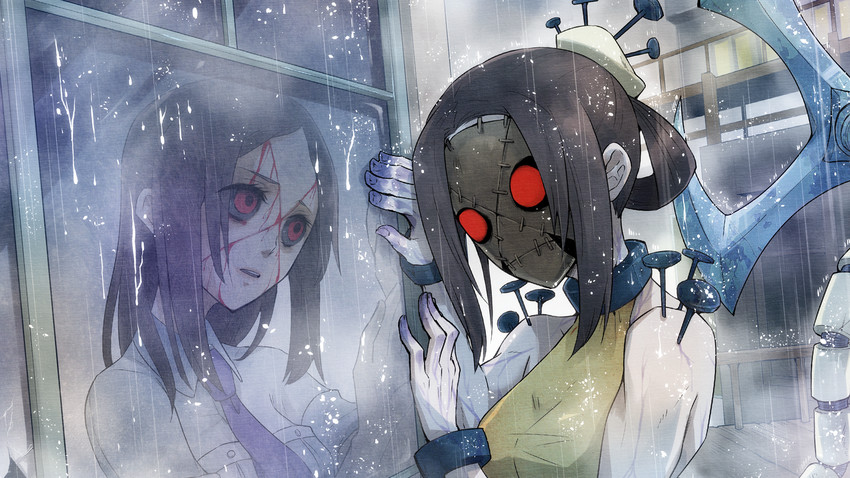 painwheel and carol (skullgirls) drawn by hato_moa