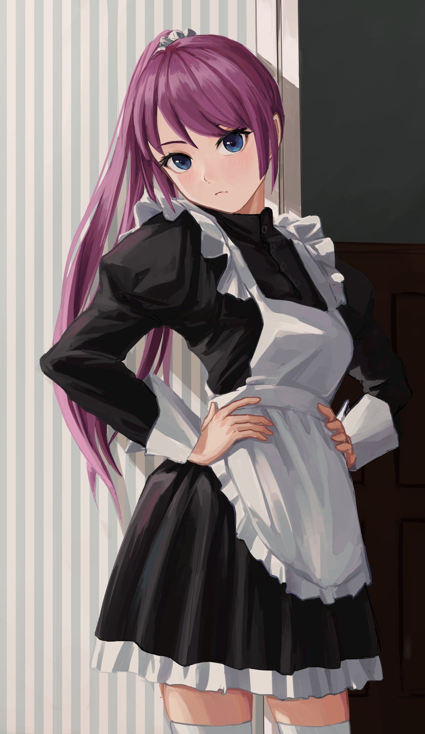 senjougahara hitagi (monogatari and 1 more) drawn by nemo_ringo