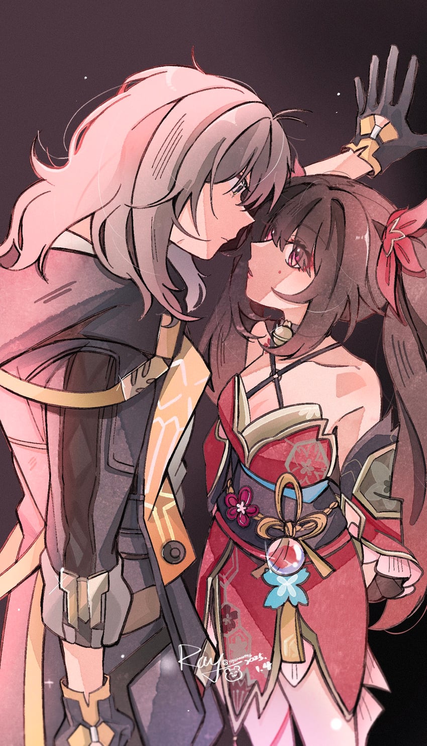 trailblazer, stelle, and sparkle (honkai and 1 more) drawn by yoyoray20001996