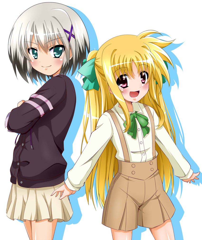 lord dearche and alicia testarossa (lyrical nanoha and 1 more) drawn by yorousa_(yoroiusagi)