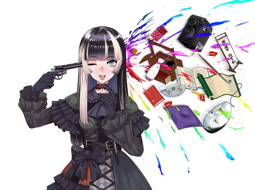 juufuutei raden (hololive and 1 more) drawn by ab7u_ta