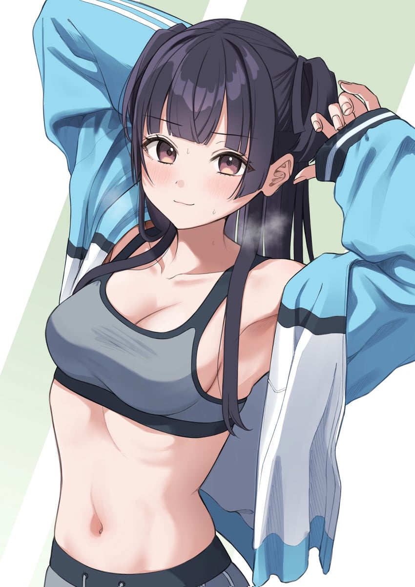 mayuzumi fuyuko (idolmaster and 1 more) drawn by takio_(kani_sama)