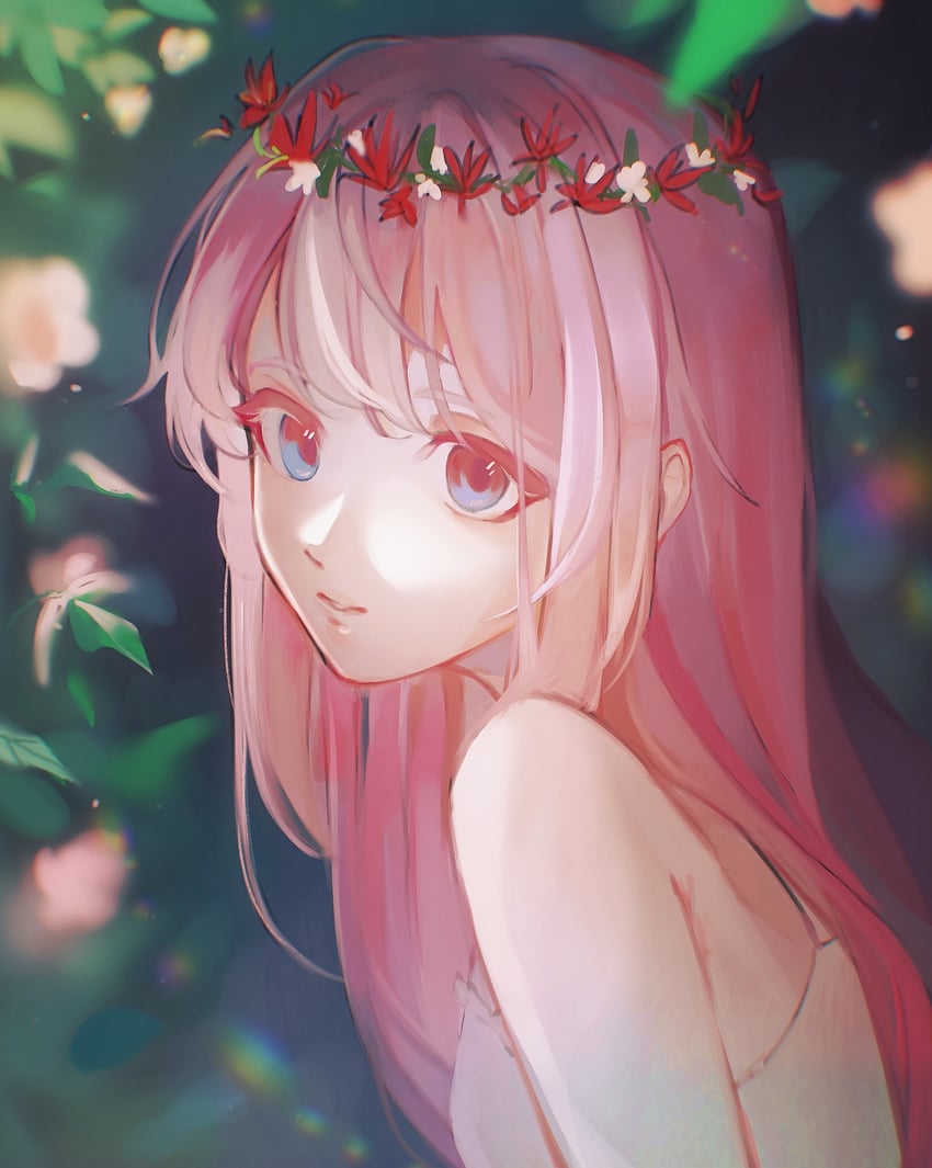 megurine luka (vocaloid and 1 more) drawn by laari_000