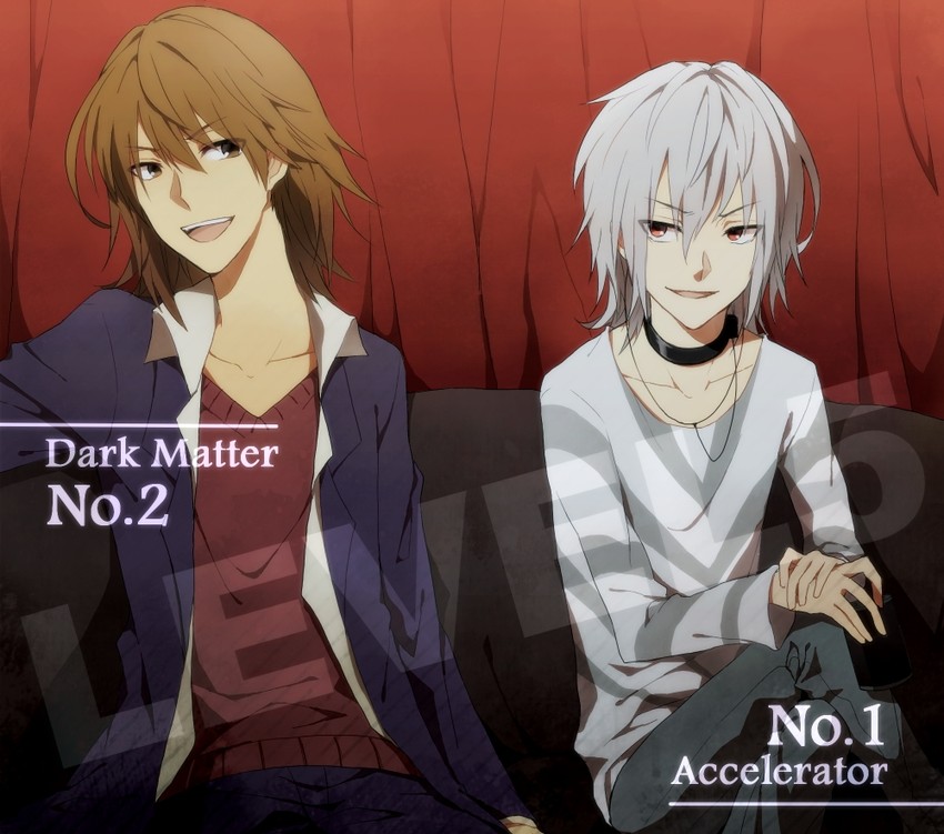 accelerator and kakine teitoku (toaru majutsu no index) drawn by zarutsu