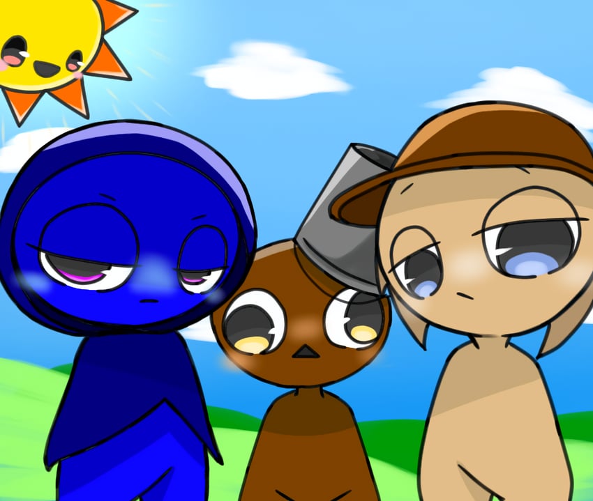 tunner, jevin, brud, and mr. sun (incredibox and 1 more) drawn by yamaneko_(ya_ma_nya)