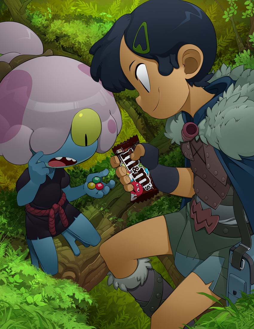 marcy wu, maddie flour, and red (amphibia and 1 more) drawn by bleedman