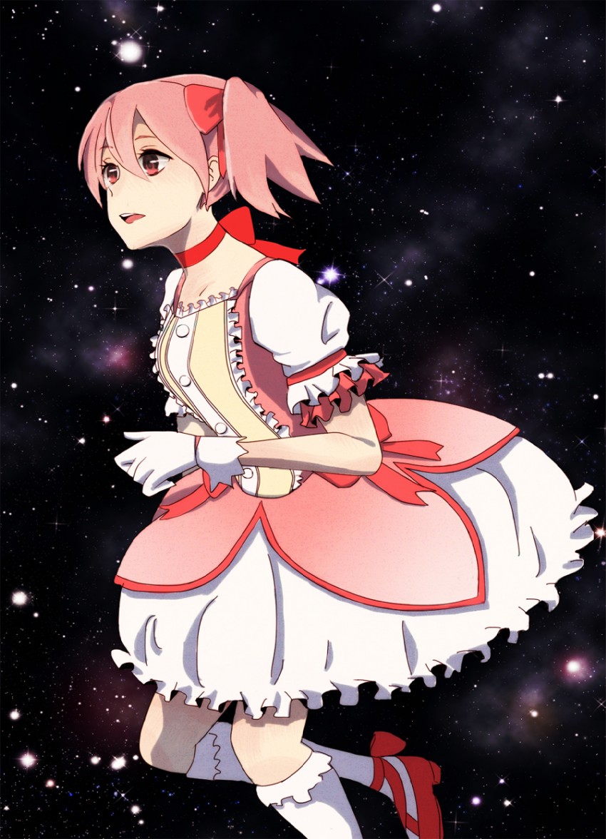 kaname madoka (mahou shoujo madoka magica) drawn by tana_(renton)