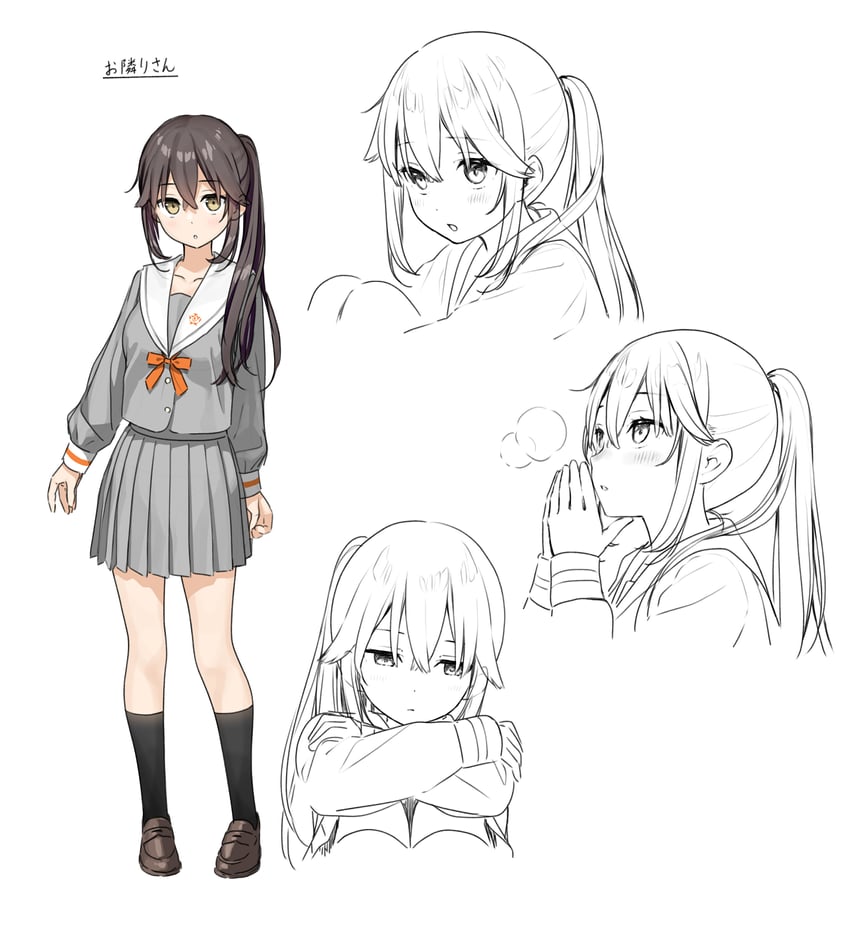 otonari-san (sasaki to p-chan) drawn by kantoku