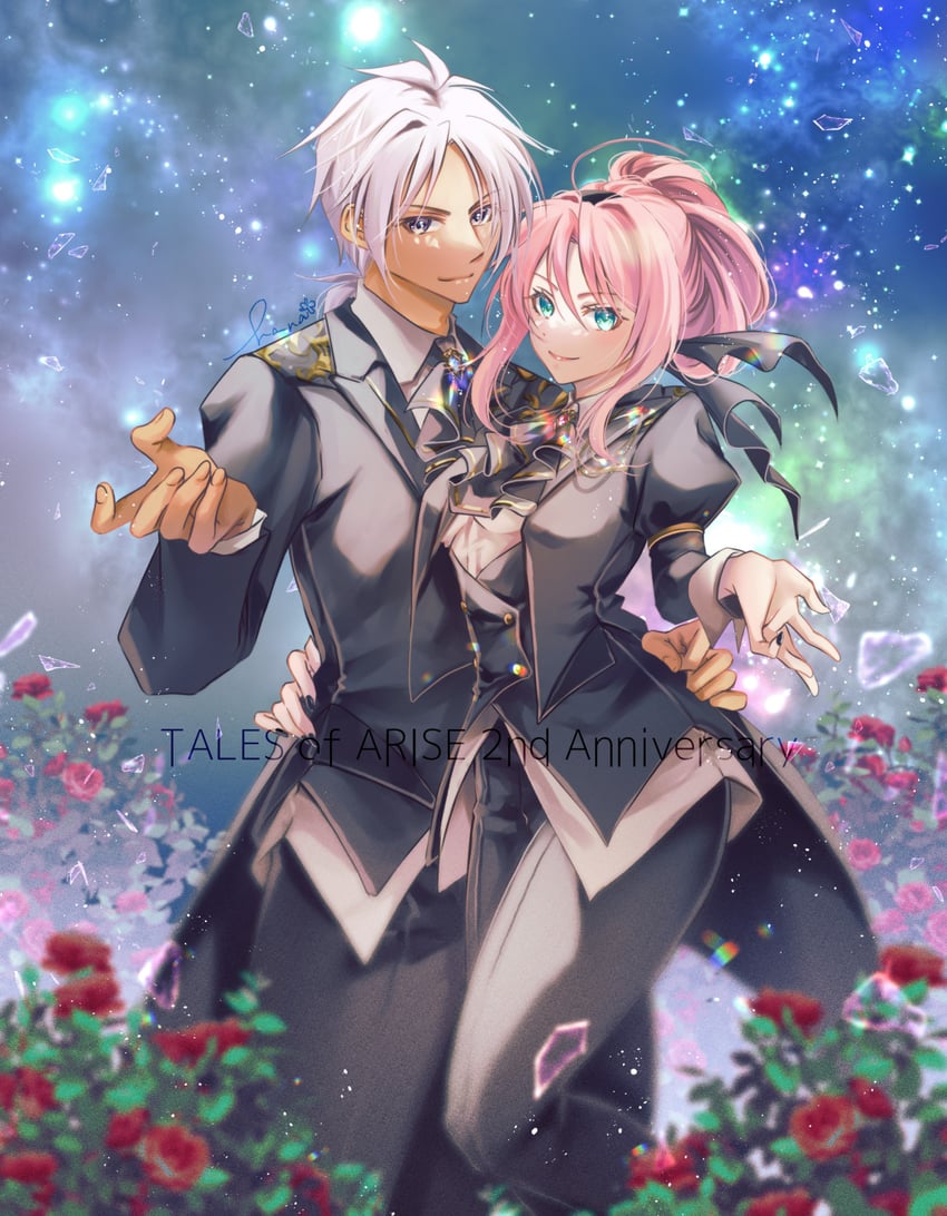 shionne and alphen (tales of and 1 more) drawn by hanasakuraya