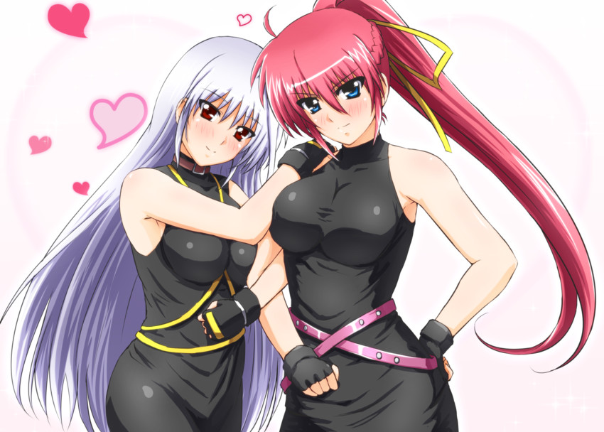 signum and reinforce (lyrical nanoha and 2 more) drawn by diesel-turbo