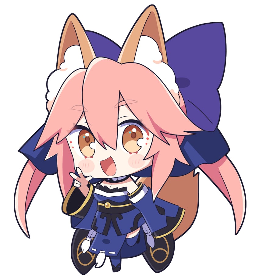 tamamo and tamamo no mae (fate and 1 more) drawn by rain_leyley