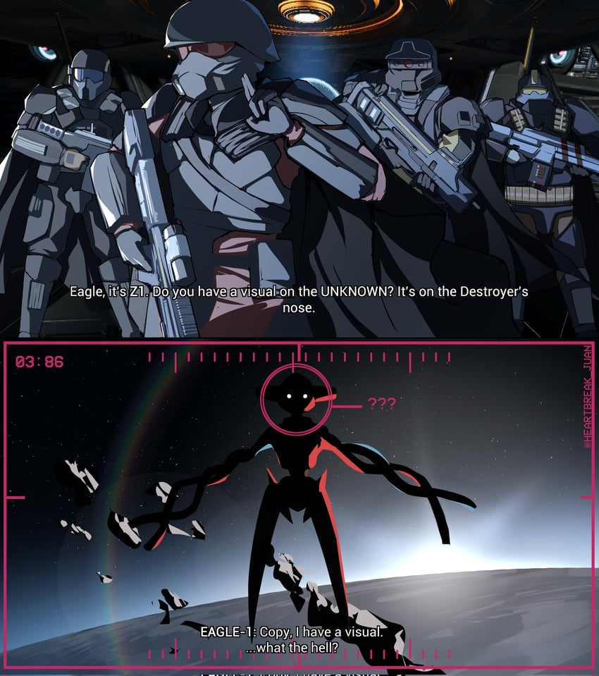 deoxys and helldiver (pokemon and 1 more) drawn by heartbreak_juan