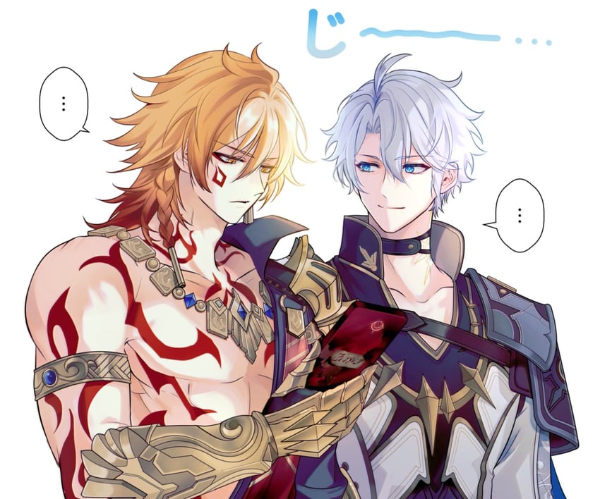phainon and mydei (honkai and 1 more) drawn by 2434234fsd22484