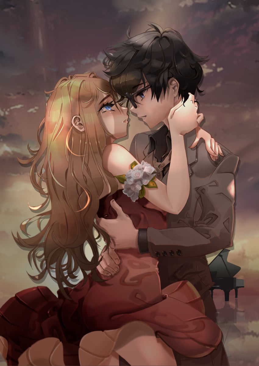 miyazono kawori and arima kousei (shigatsu wa kimi no uso) drawn by jonathan_lee