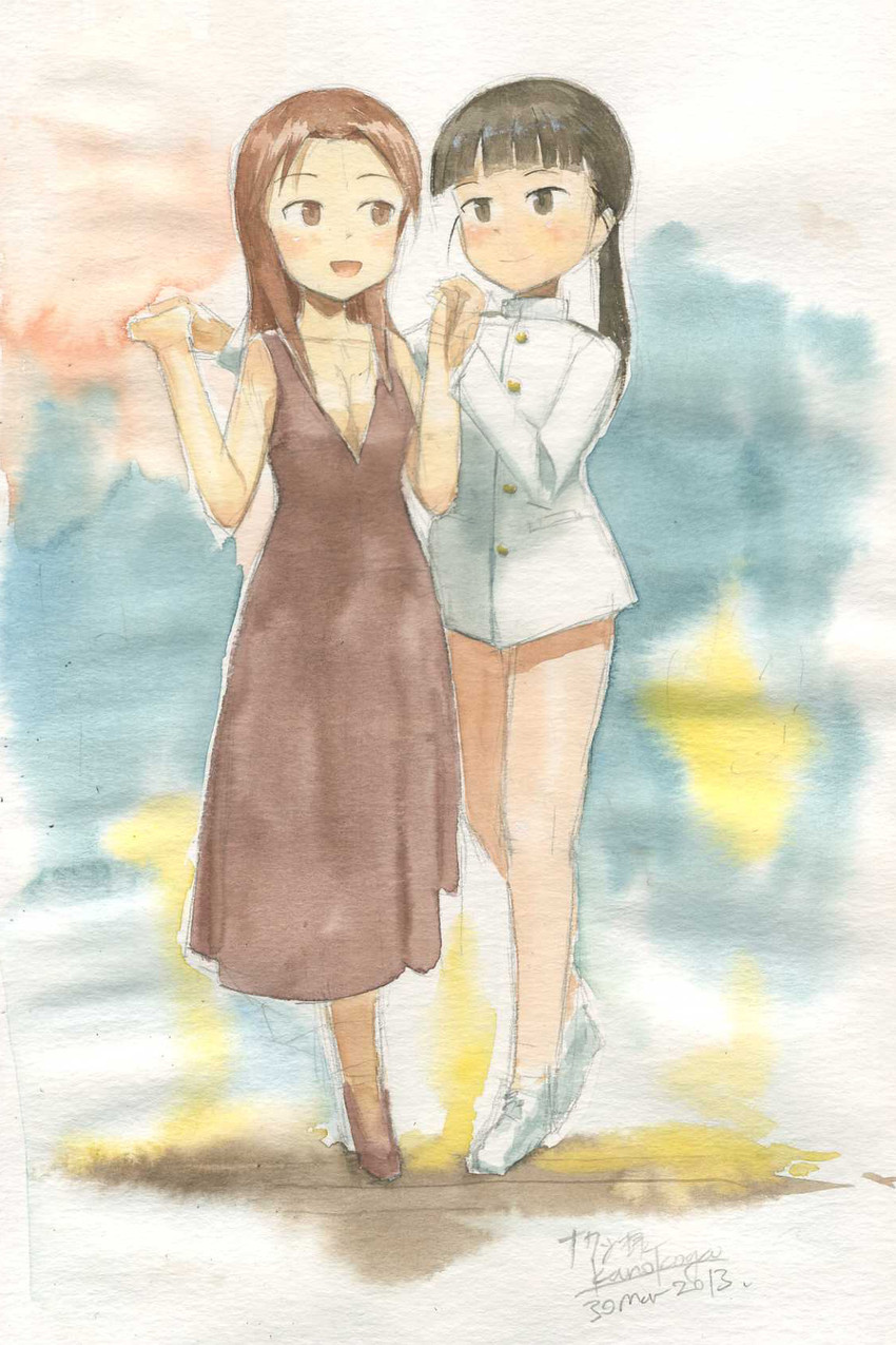 sakamoto mio and minna-dietlinde wilcke (world witches series and 1 more) drawn by kanokoga
