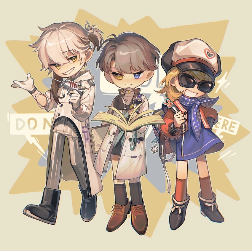 regulus, medicine pocket, and x (reverse:1999) drawn by calamine_black