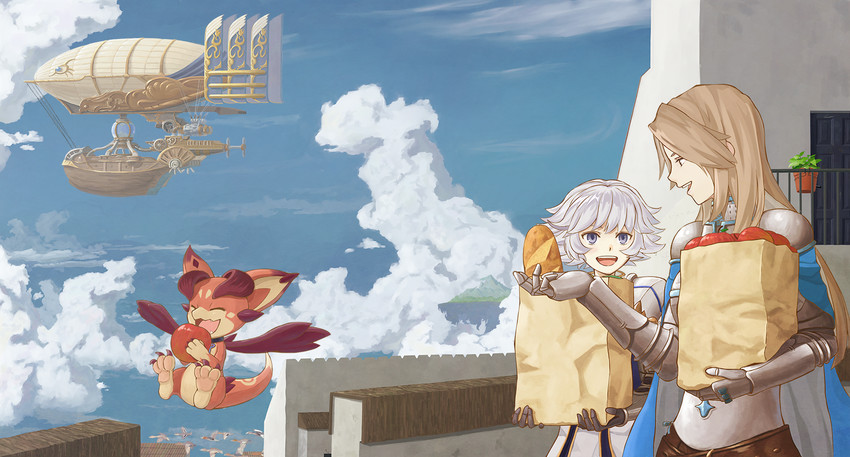 vyrn, katalina, and farrah (granblue fantasy) drawn by tru_(true_root)