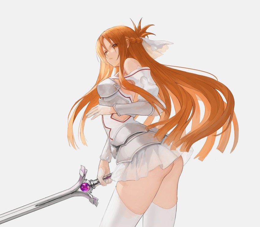 asuna (sword art online and 2 more) drawn by egk513
