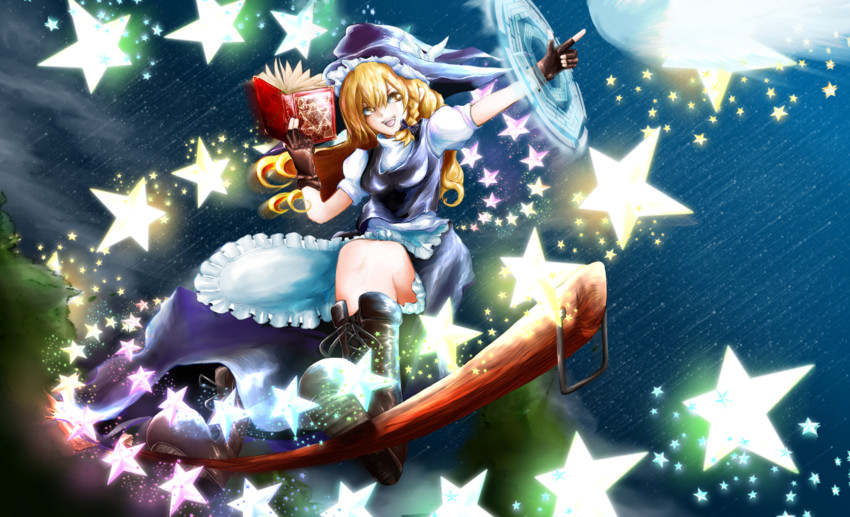 kirisame marisa (touhou) drawn by amaseu_(be_bunny)