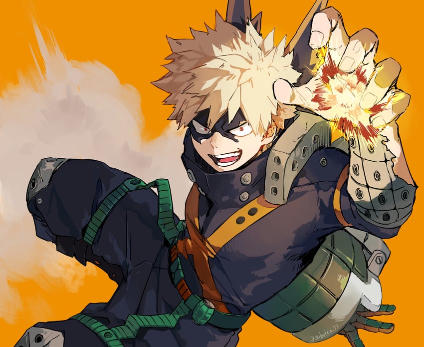 bakugou katsuki (boku no hero academia) drawn by saboten_33