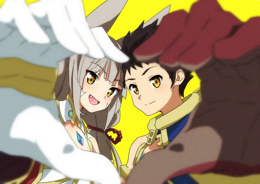 rex and nia (xenoblade chronicles and 1 more) drawn by highena