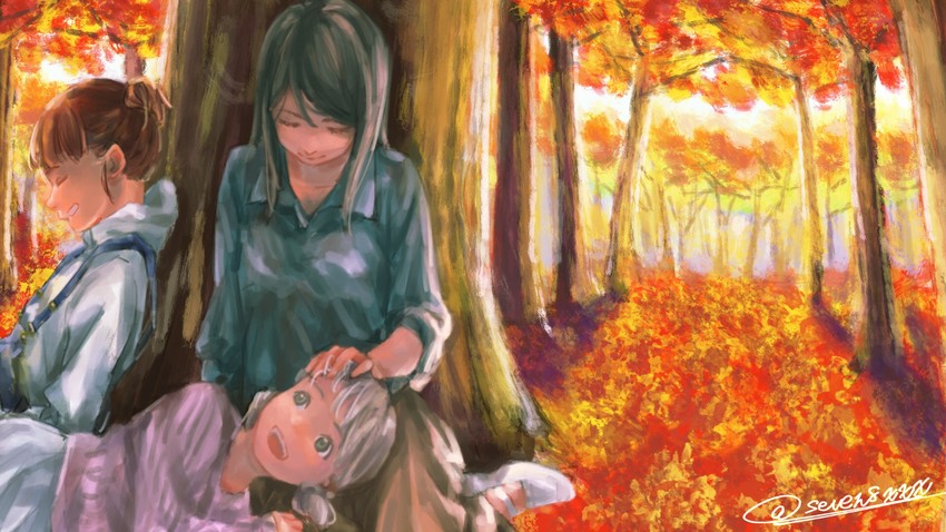 mika, aki, and mikko (girls und panzer) drawn by seven_(seven8xxx)