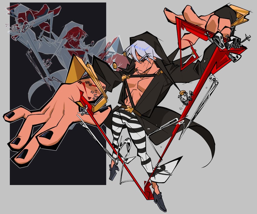 risotto nero and metallica (jojo no kimyou na bouken and 1 more) drawn by shikinamisooryu