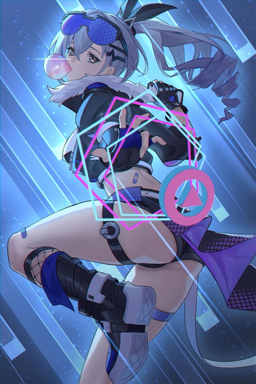 silver wolf (honkai and 1 more) drawn by xian_shui_chang_chong