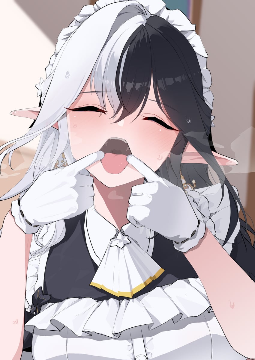 eileennoir (indie virtual youtuber) drawn by yanagui_yugi