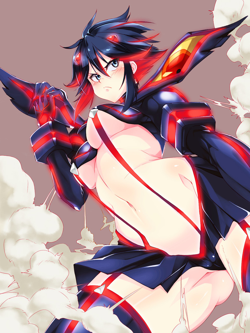 matoi ryuuko and senketsu (kill la kill) drawn by azu_(azzz)